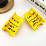 Caution Sign Claw Clip Hair Accessories TheDivaSoap