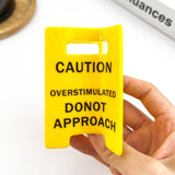 Caution Sign Claw Clip Hair Accessories TheDivaSoap