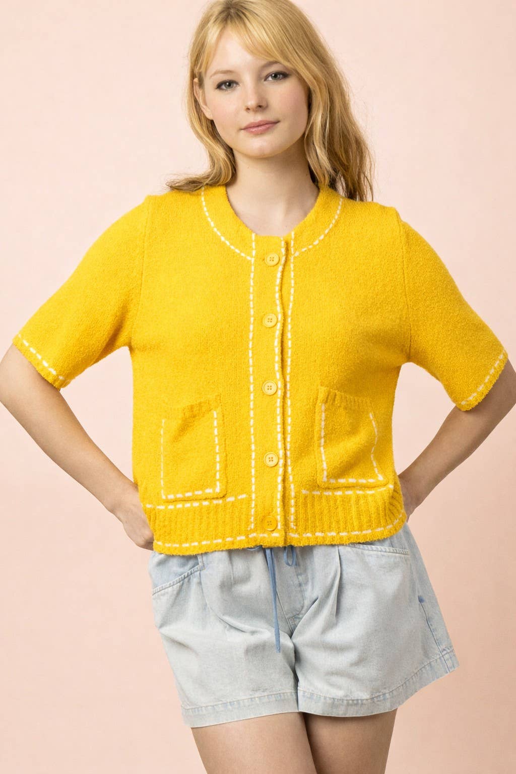 Sunny Day Stitch Cardigan Sweaters VERY J