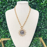 Celeste Coin Pendant Necklace - Sugar Babies Children's Boutique/Meg's Shoppe