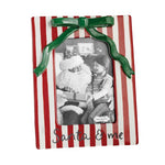 Ceramic Frame - Christmas Bow Seasonal Mudpie