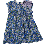 Charlotte Dress - Brookline Blossoms Blue Girls Occasion Dresses Bisby