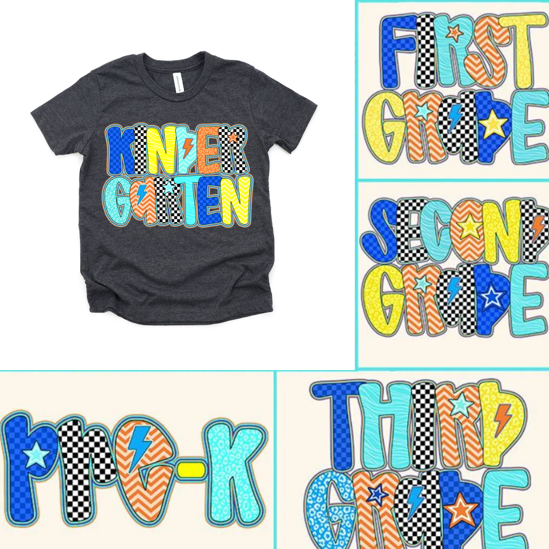 Checkered Back to School Boys Shirt - Sugar Babies Children's Boutique/Meg's Shoppe