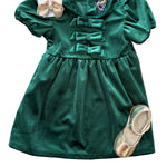 Chelsea Bow Dress - Emerald Girls Occasion Dresses Emma Jean