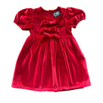 Chelsea Bow Dress - Red Girls Occasion Dresses Emma Jean