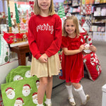 Chelsea Bow Dress - Red - Sugar Babies Children's Boutique/Meg's Shoppe