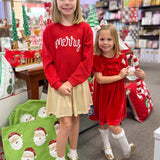 Chelsea Bow Dress - Red - Sugar Babies Children's Boutique/Meg's Shoppe