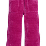 Chelsea Pant - Fuchsia Herringbone Corduroy Girls Pants + Leggings Bisby