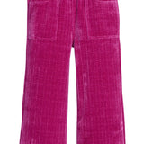 Chelsea Pant - Fuchsia Herringbone Corduroy Girls Pants + Leggings Bisby