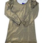Cheryl L/S A-Line Dress - Gold Girls Occasion Dresses Area Code 407