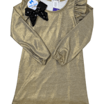 Cheryl L/S A-Line Dress - Gold Girls Occasion Dresses Area Code 407
