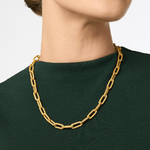 Cheval Paperclip Link Necklace - Gold Necklaces Julie Vos