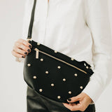 Chic Gold Studded Westlyn Bum Bag - Cream Purses + Totes Pretty Simple