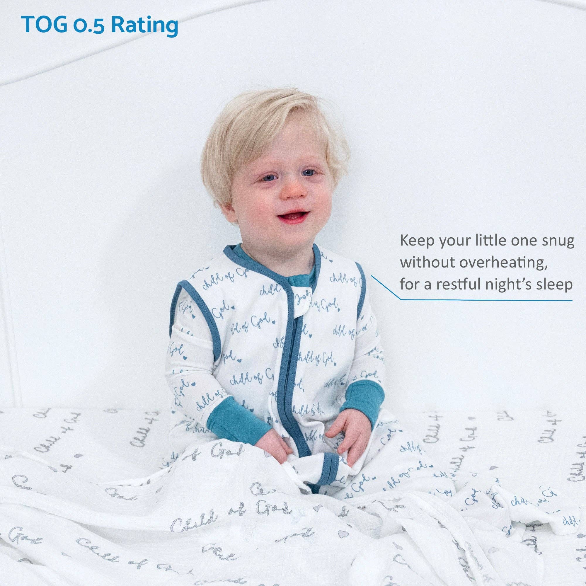Child of God - Blue Sleep Sack Baby Accessories LollyBanks