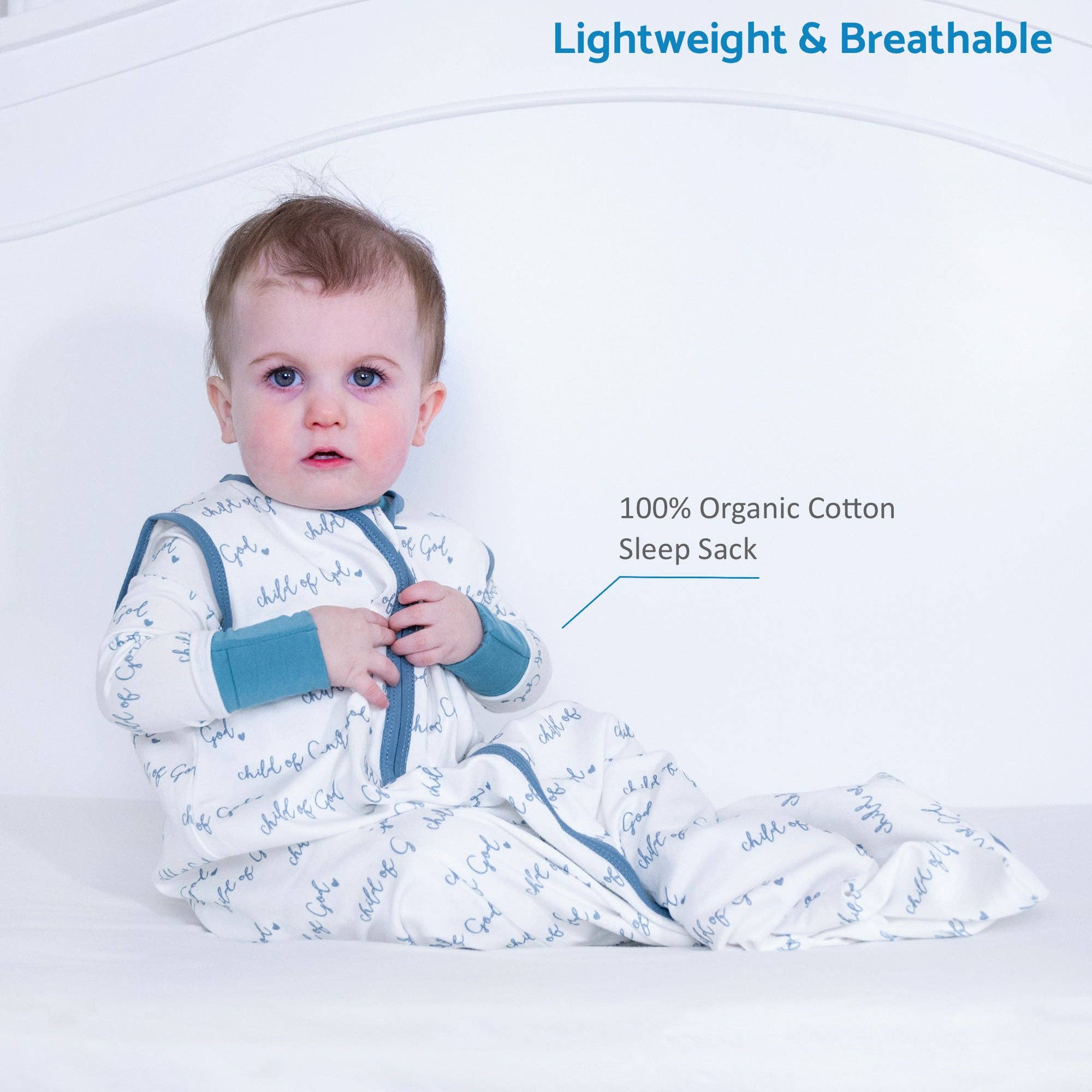 Child of God - Blue Sleep Sack Baby Accessories LollyBanks
