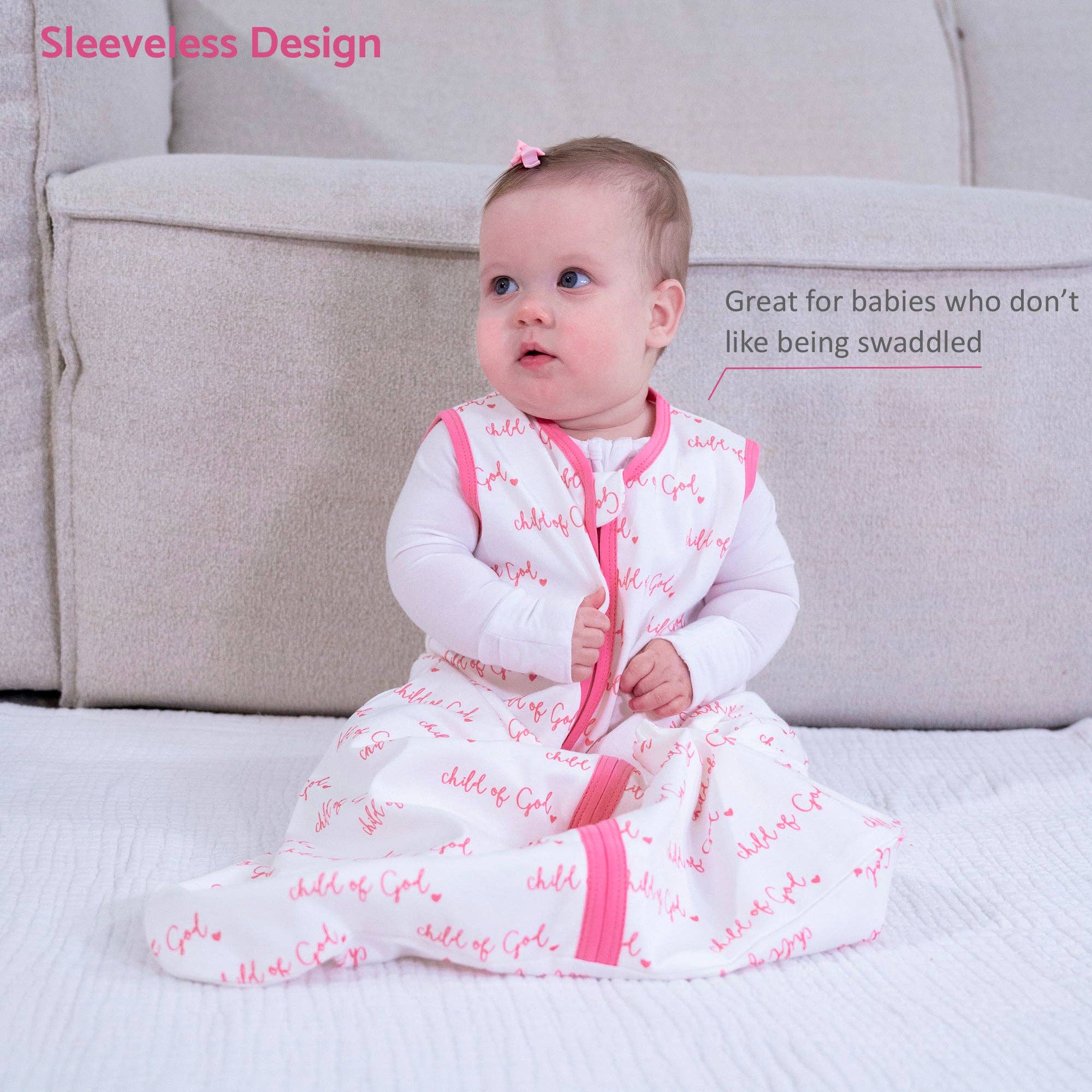 Child of God - Pink Sleep Sack Baby Accessories LollyBanks