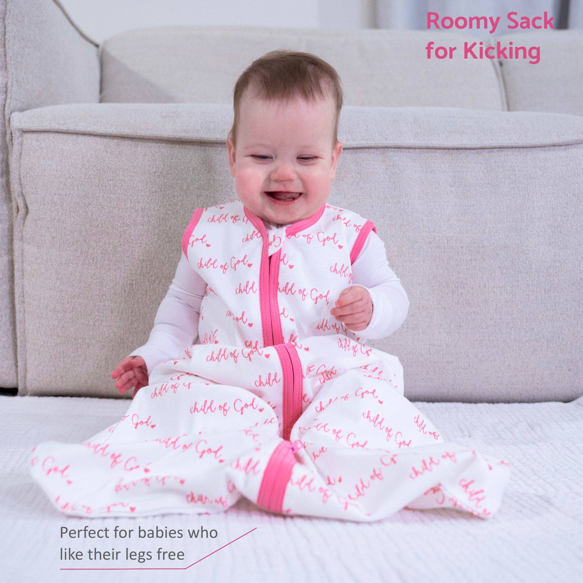 Child of God - Pink Sleep Sack Baby Accessories LollyBanks