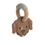 Chocolate Lab Dog Teether Baby Accessories Mudpie