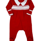 Chris and Eve's Classics Smocked Boy Footie Boys Outerwear Magnolia Baby