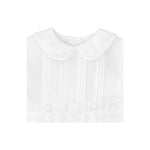 Christening Knicker with Pintucks - White Boys Bubbles + Rompers Petit Ami & Zubels