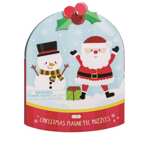 Christmas Magnetic Puzzle Books - Assorted Seasonal Mudpie Snow Globe