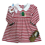 Christmas Morning L/S Dress Girls Bubbles + Rompers Three Sisters