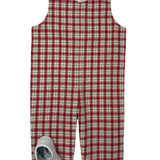 Christmas Plaid Boys Longall Boys Bubbles + Rompers Banana Split
