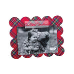 Christmas Scalloped Acrylic Frame - Our First - Sugar Babies Children's Boutique/Meg's Shoppe