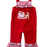 Christmas Sleigh Girls Romper Girls Occasion Dresses Millie Jay