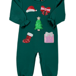 Christmas Time Sparkle Romper Girls Bubbles + Rompers Emma Jean