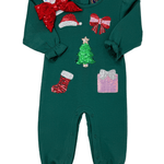 Christmas Time Sparkle Romper Girls Bubbles + Rompers Emma Jean