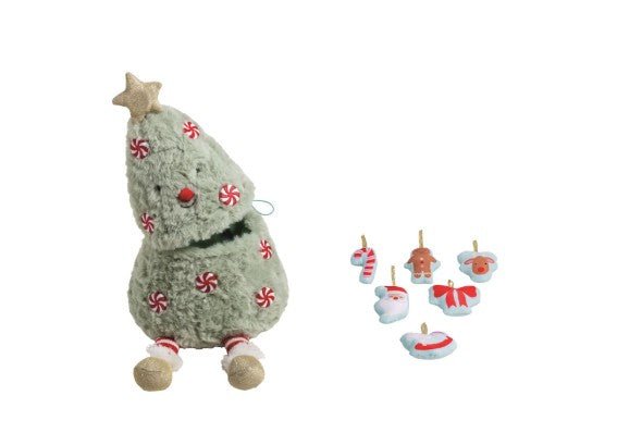 Christmas Tree Plush Set Seasonal Mudpie