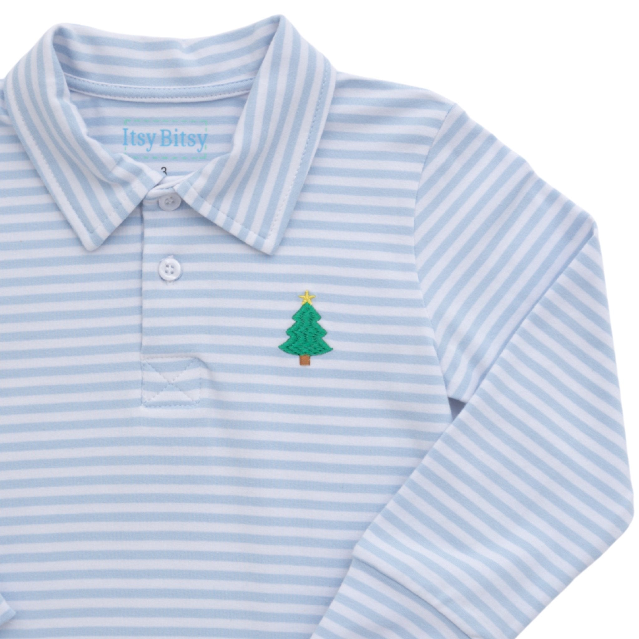 Christmas Tree Polo Boys Shirts + Polos Itsy Bitsy