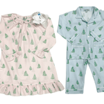 Christmas Tree Print Gown - Sugar Babies Children's Boutique/Meg's Shoppe