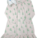 Christmas Tree Print Gown - Sugar Babies Children's Boutique/Meg's Shoppe