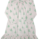 Christmas Tree Print Gown - Sugar Babies Children's Boutique/Meg's Shoppe