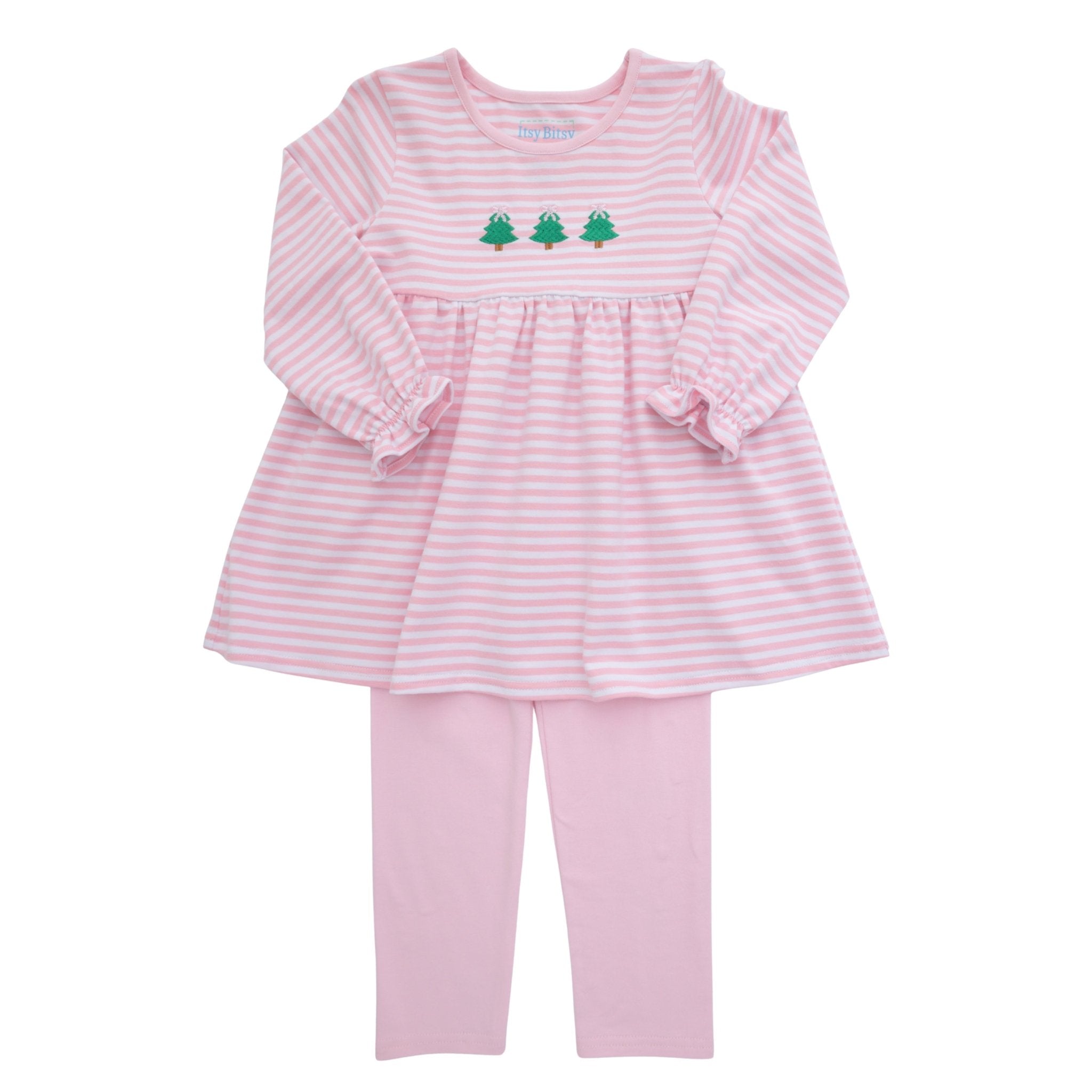 Christmas Tree Ruffle Pant Set Girls Sets Itsy Bitsy