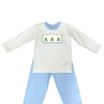 Christmas Tree Smocked Boy Pant Set Boys Sets Three Sisters