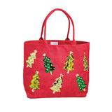 Christmas Tree Sparkle Tote Seasonal Mudpie