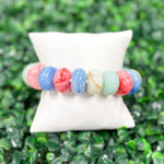 Chunky Marble Beaded Stretch Bracelet - Multi Bracelets Sugar Babies Children's Boutique/Meg's Shoppe