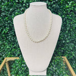 Classic 8mm Pearl Strand Necklace - Sugar Babies Children's Boutique/Meg's Shoppe