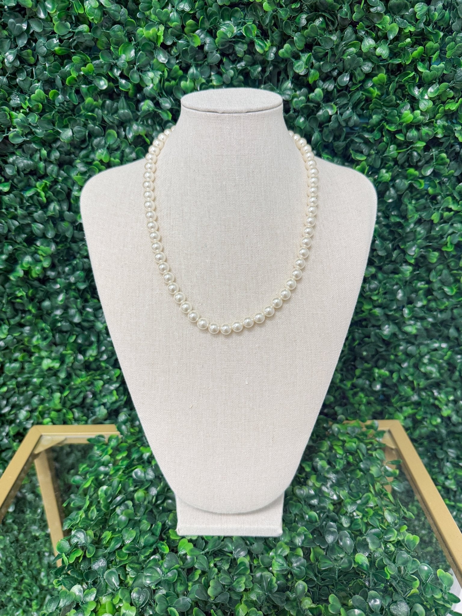 Classic 8mm Pearl Strand Necklace - Sugar Babies Children's Boutique/Meg's Shoppe
