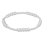 Classic Blissful 2mm Bracelet 4mm Bead - Sterling Bracelets enewton