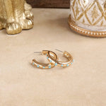 Classic Bubble Hoops – Turquoise Earrings PennyLine inc