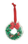 Classic Christmas Glass Ornament Seasonal Mudpie Wreath