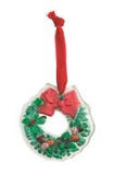 Classic Christmas Glass Ornament Seasonal Mudpie Wreath