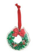 Classic Christmas Glass Ornament Seasonal Mudpie Wreath