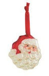 Classic Christmas Glass Ornament Seasonal Mudpie Santa