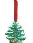 Classic Christmas Glass Ornament Seasonal Mudpie Tree