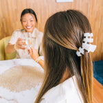 Classic Coconut White Medium Hair Clip Hair Accessories Teleties